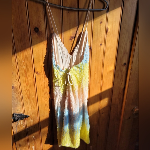 REVOLVE SEQUIN MINI DRESS IN PINK MULTI Brand: by the way. - Picture 3 of 4